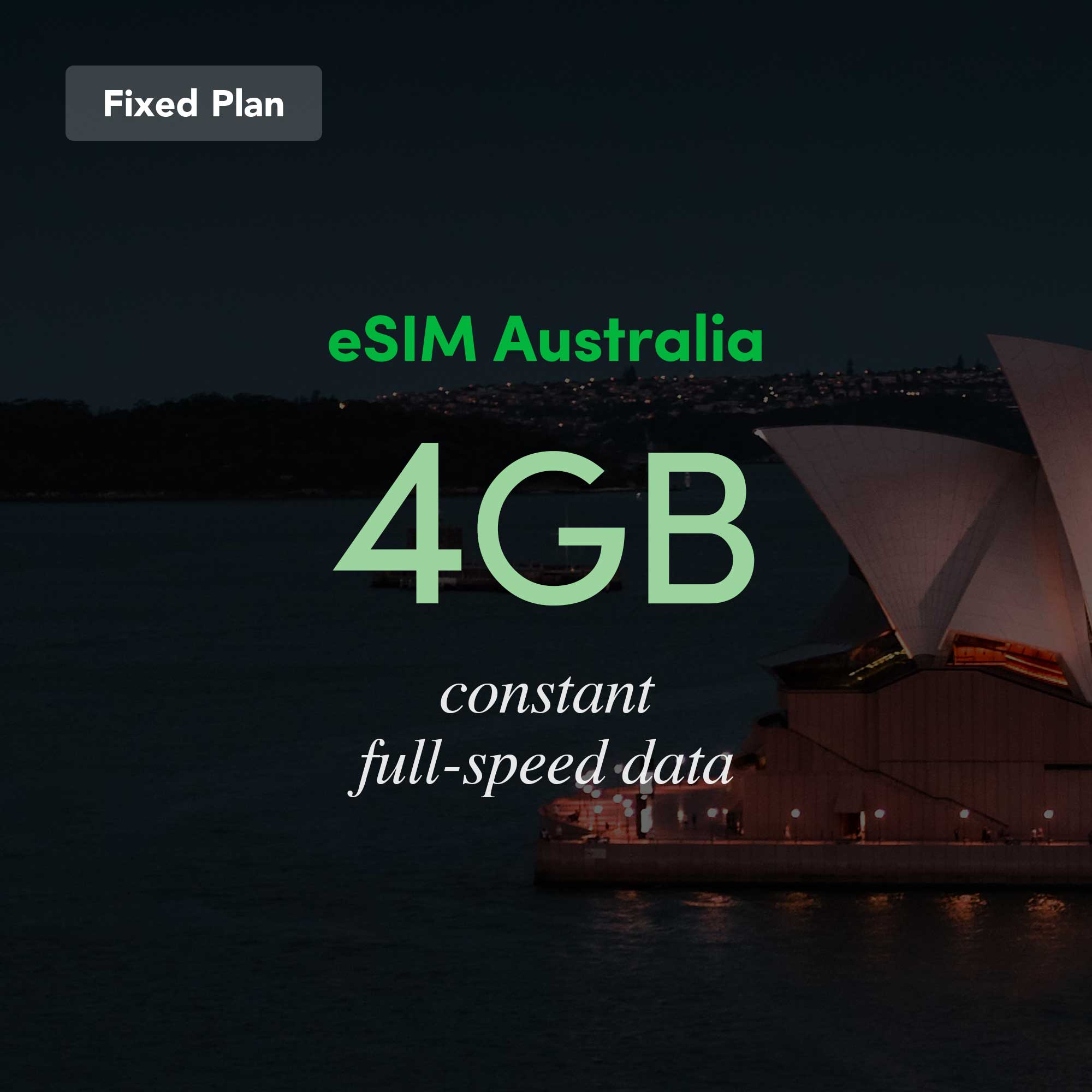 eSIM Australia Fixed Plan 4GB