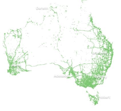 AU coverage map AU coverage map